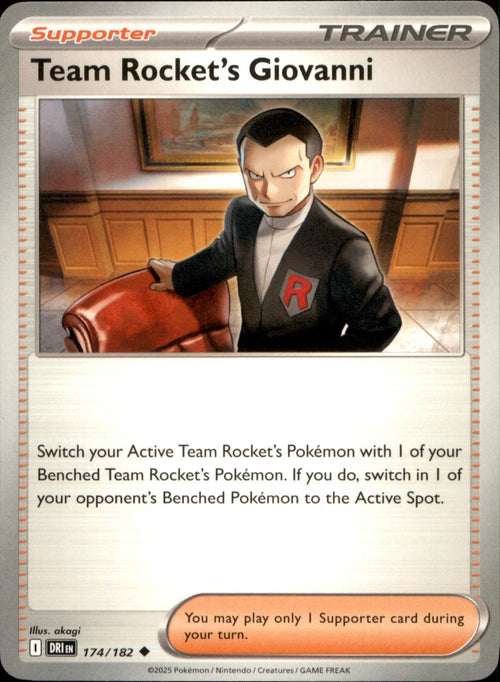 Team Rocket's Giovanni 174/182 Uncommon Destined Rivals NM/M