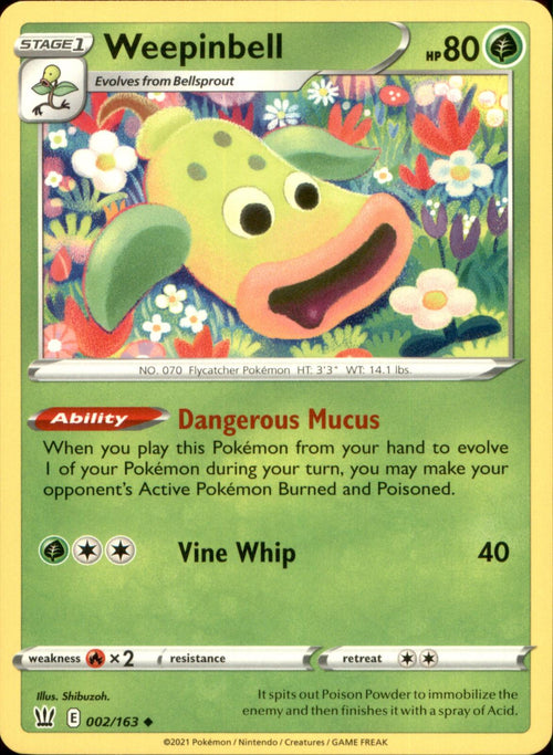 Weepinbell 002/163 Uncommon Battle Styles NM/M