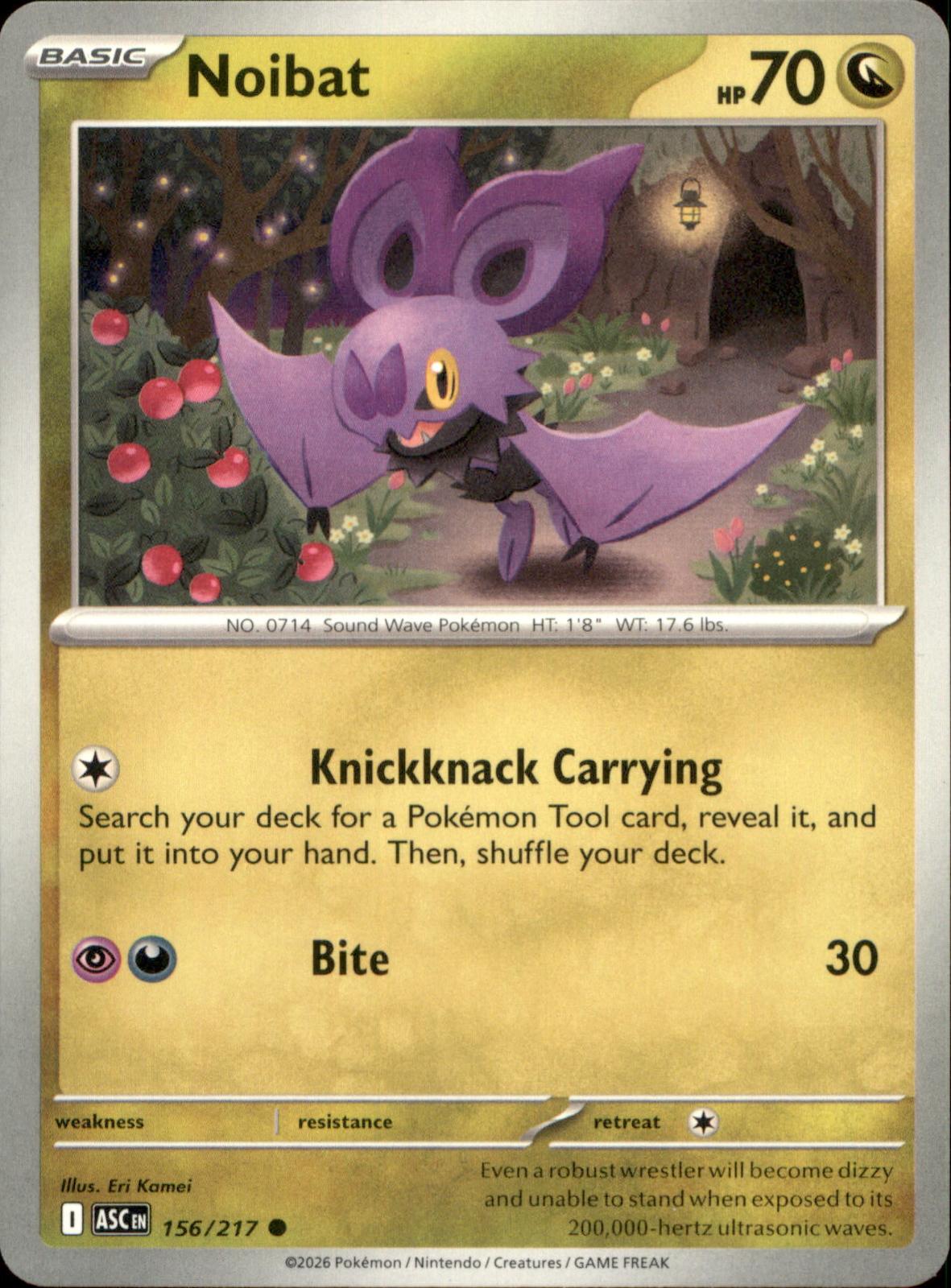 Noibat 156/217 Common Ascended Heroes NM/M