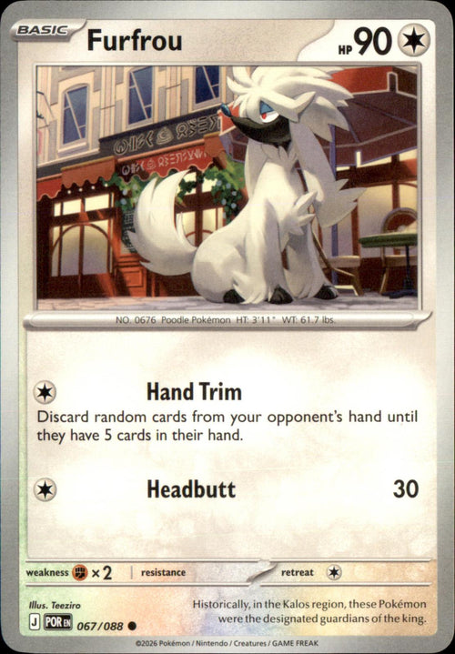 Furfrou 067/088 Common Perfect Order NM/M