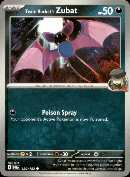 Team Rocket's Zubat 120/182 Common Destined Rivals NM/M