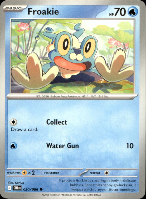 Froakie 020/086 Common Chaos Rising NM/M