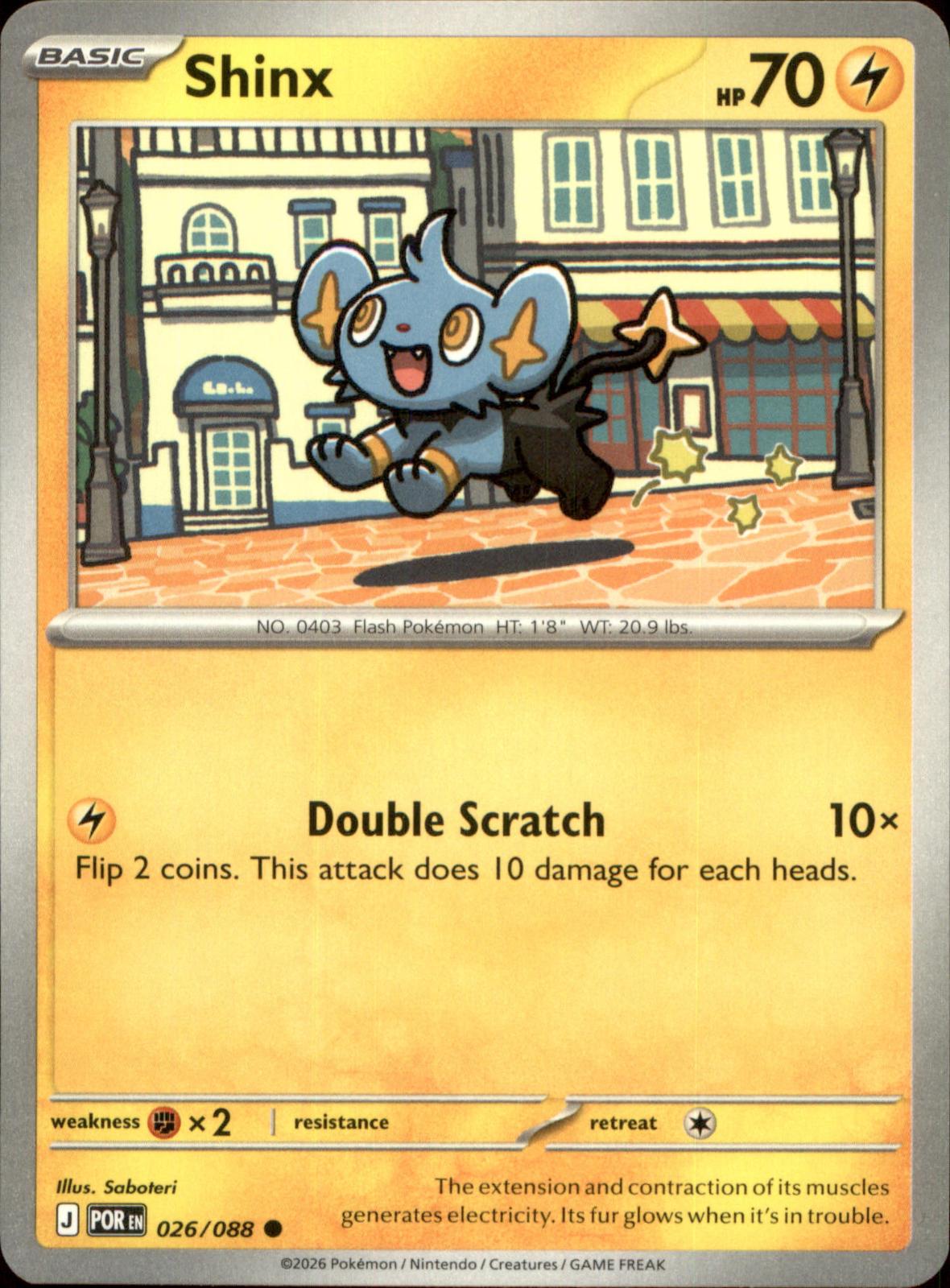 Shinx 026/088 Common Perfect Order NM/M