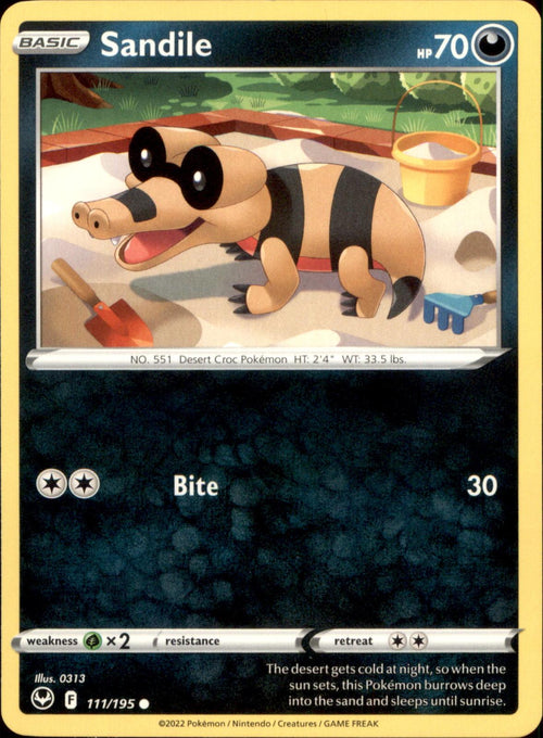 Sandile 111/195 Common Silver Tempest NM/M