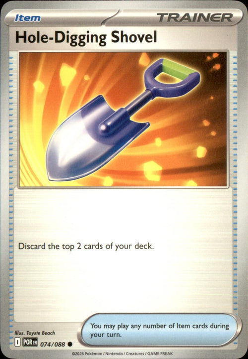 Hole-Digging Shovel 074/088 Common Perfect Order NM/M