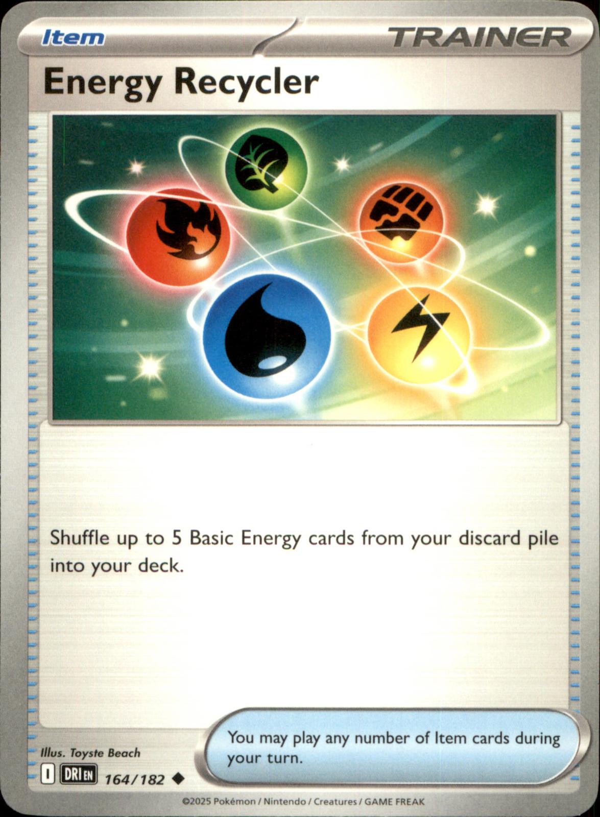 Energy Recycler 164/182 Uncommon Destined Rivals NM/M