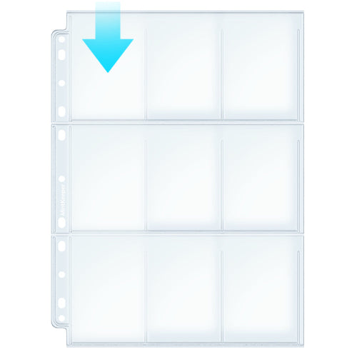 MintKeeper 9-Pocket Premium Sleeve Pages - Clear