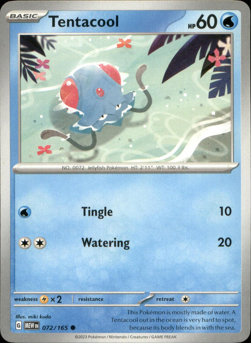 Tentacool 072/165 Common 151 NM/M