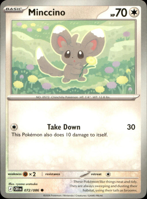 Minccino 072/086 Common Chaos Rising NM/M