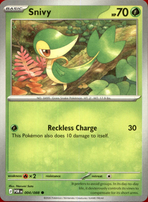 Snivy 004/088 Common Perfect Order NM/M
