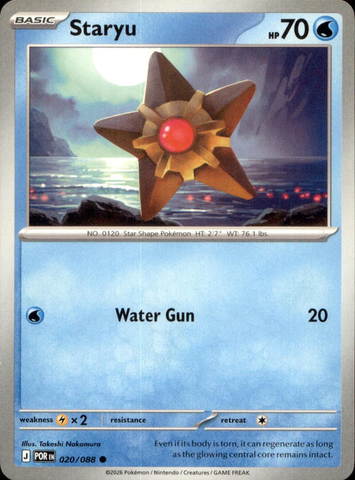 Staryu 020/088 Common Perfect Order NM/M