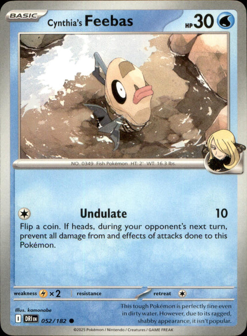 Cynthia's Feebas 052/182 Common Destined Rivals NM/M