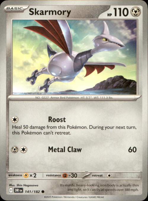 Skarmory 141/182 Common Destined Rivals NM/M