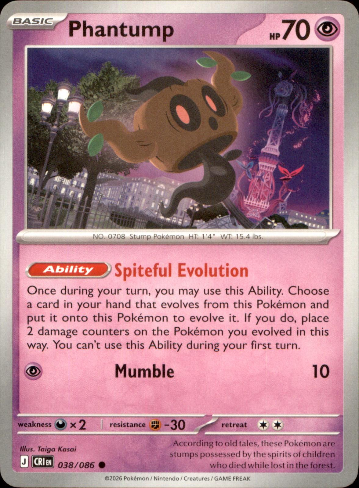Phantump 038/086 Common Chaos Rising NM/M