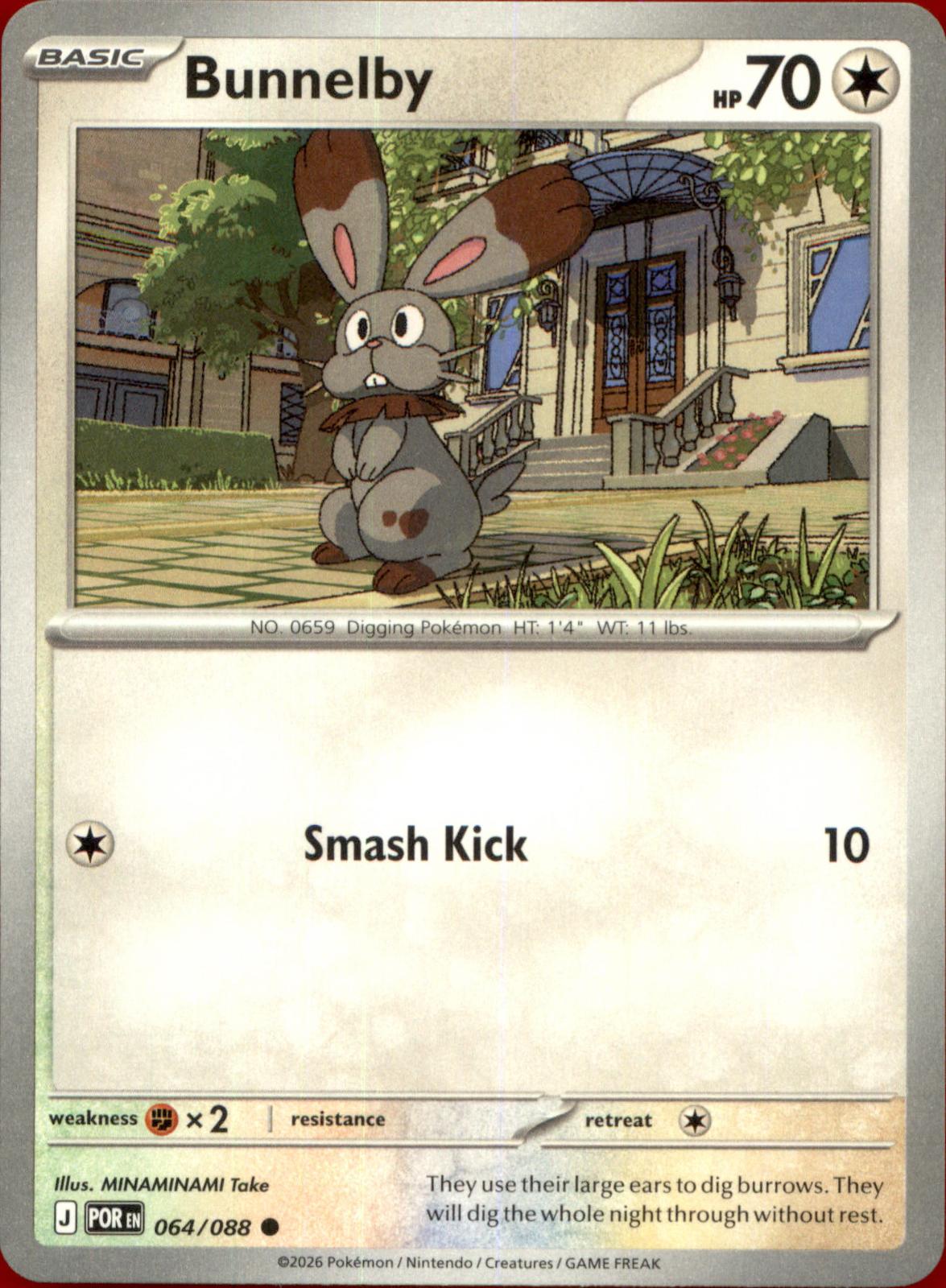 Bunnelby 064/088 Common Perfect Order NM/M