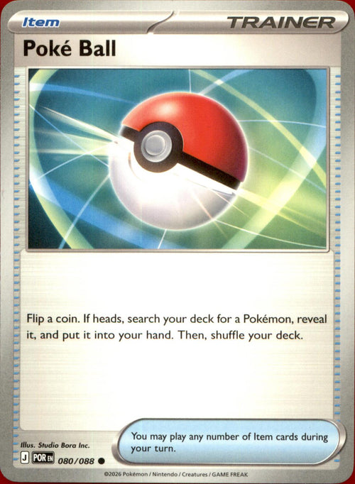 Poke Ball 080/088 Common Perfect Order NM/M