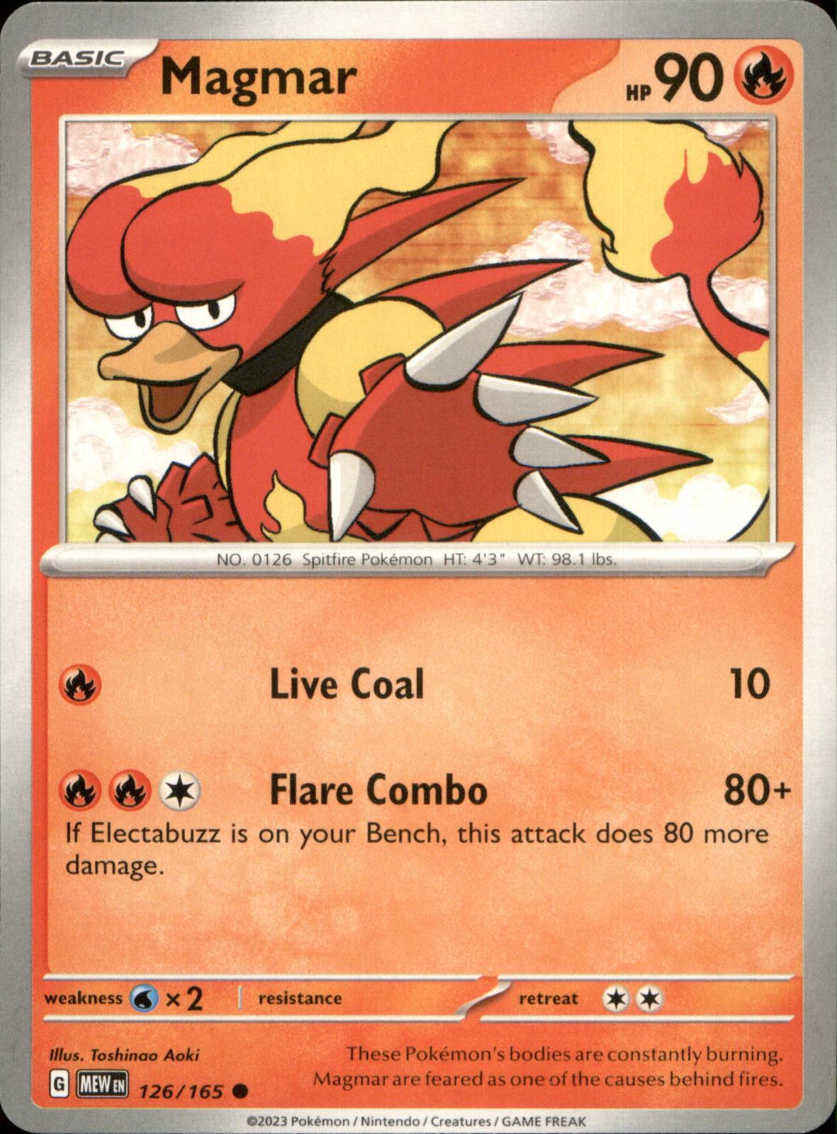 Magmar 126/165 Common 151 NM/M