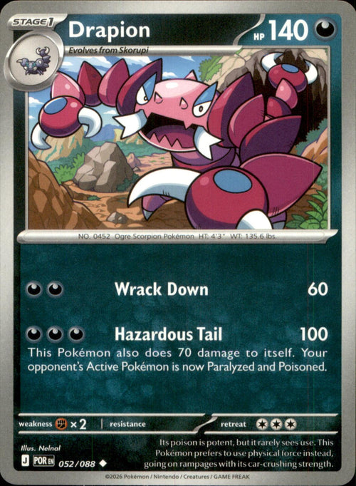 Drapion 052/088 Uncommon Perfect Order NM/M